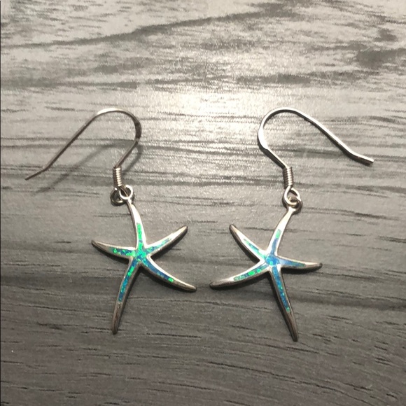 Sterling Silver Starfish Earrings